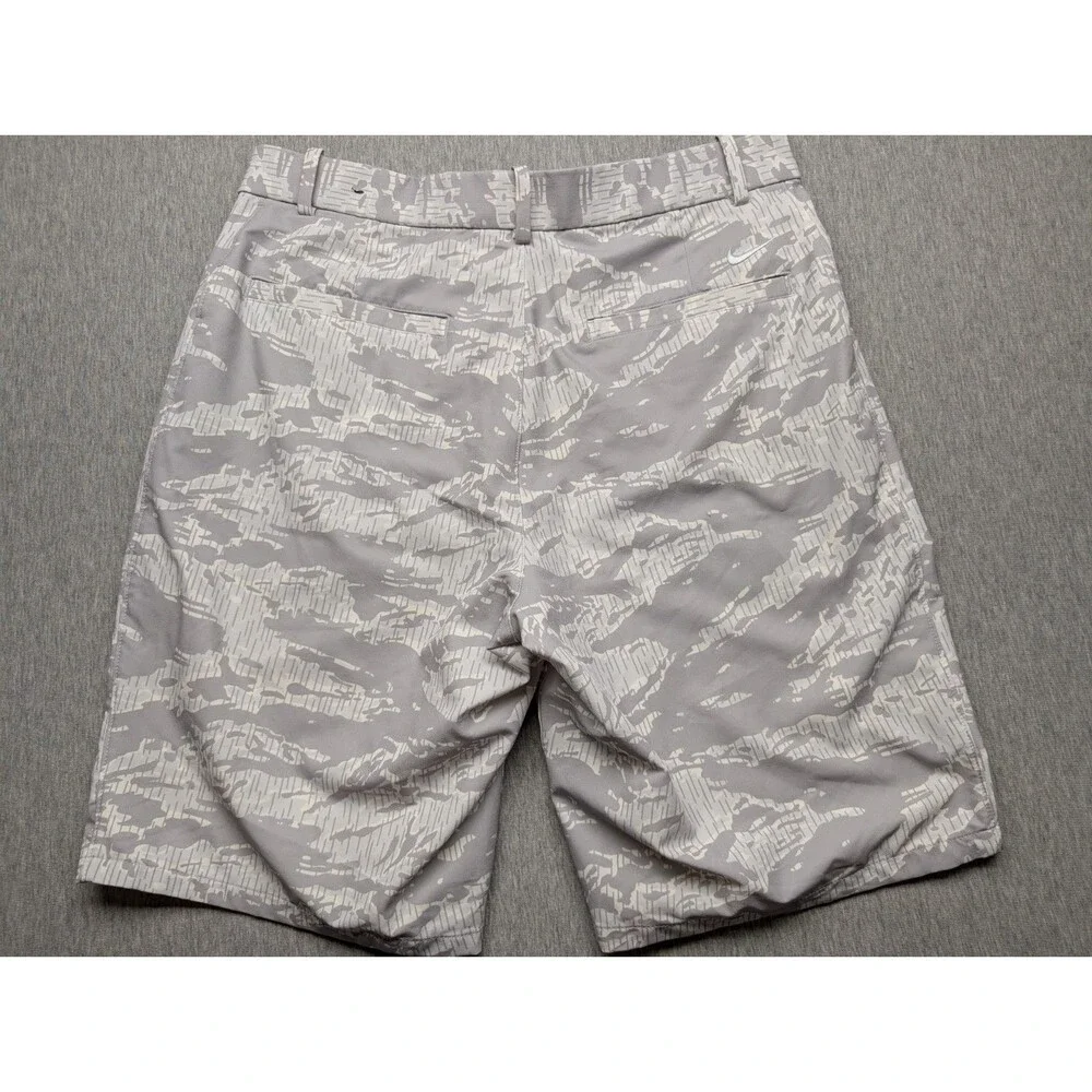 Nike Men’s Flex Dri-Fit Gray Camo Golf Shorts Size 32 BV0383 Standard Fit 10”